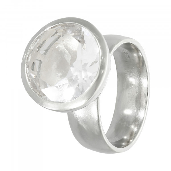 Ring 925 Silber mit white Topas