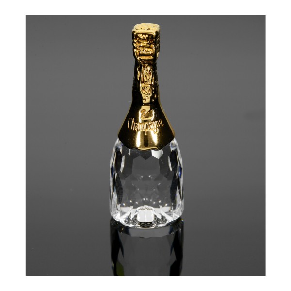 Swarovski Kristall-Figur Champagnerflasche