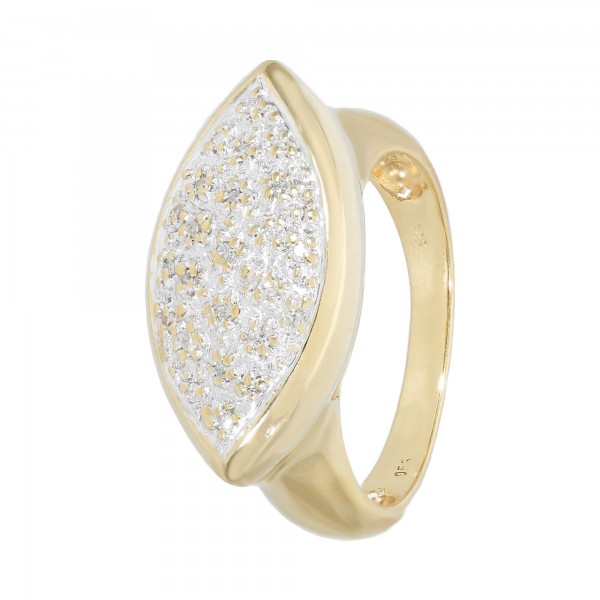 Ring 585 bicolor mit Diamanten