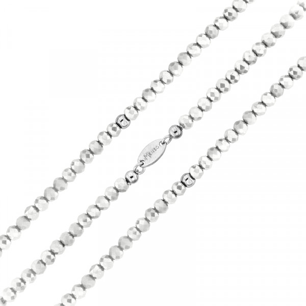 Armband flexibel aus geschliffenen Kristallen weiß