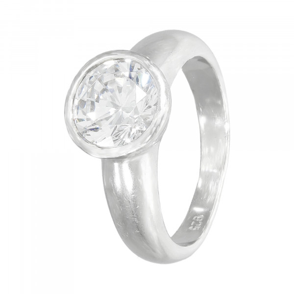 Ring 925 Silber mit Kristall